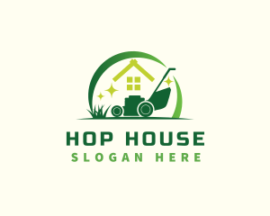 Lawn Mower House logo design