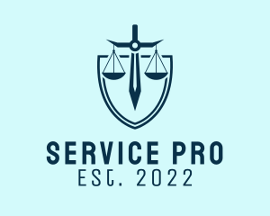 Sword Scale Legal Service  logo design