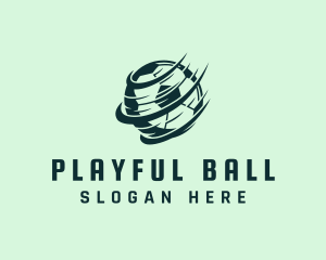 Spinning Soccer Ball logo design