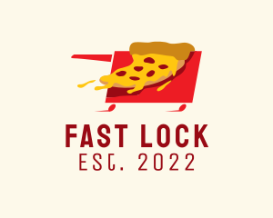 Fast Food Pizza Cart  logo design