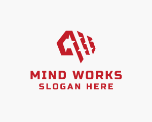 Spiky Brain Smart logo design