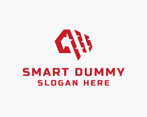 Spiky Brain Smart logo design