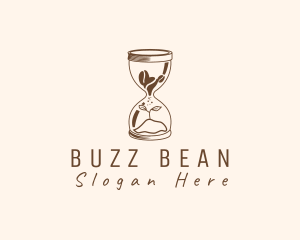 Planting Hourglass Coffee logo design