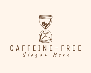 Planting Hourglass Coffee logo design