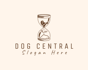 Planting Hourglass Coffee logo design