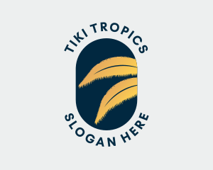 Tropical Nature Leaf  logo design