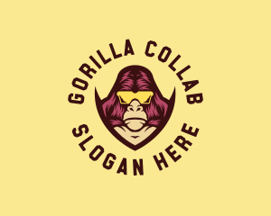 Gorilla Gamer Sunglasses logo design