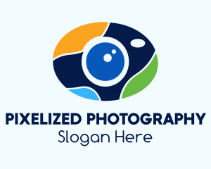 Colorful Digital Camera logo design