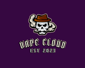 Cowboy Skull Vaping logo design