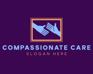 Care Giving Hands logo design