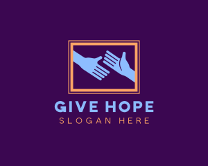 Care Giving Hands logo design