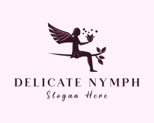 Branch Flower Fairy logo design