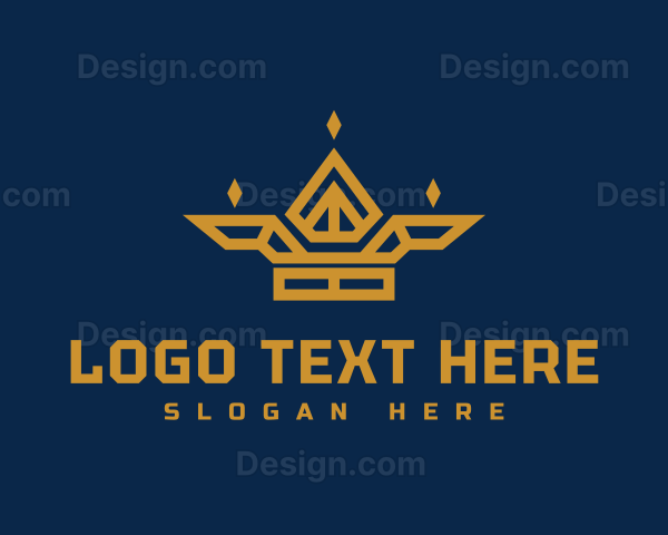 Geometric Royal Crown Logo