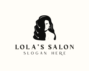 Woman Salon Hair logo design