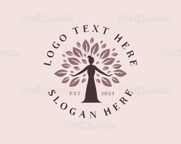 Nature Woman Tree Logo