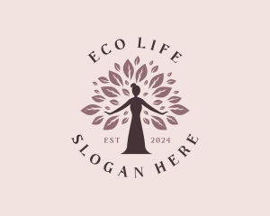 Nature Woman Tree logo design