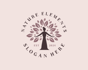 Nature Woman Tree logo design