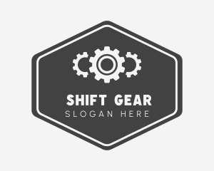 Mechanical Gear Signage logo design