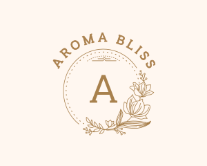 Flower Wreath Frame logo design