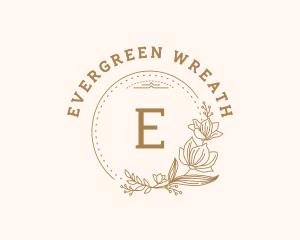 Flower Wreath Frame logo design