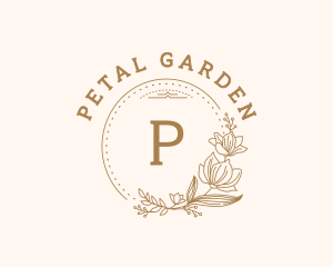 Flower Wreath Frame logo design