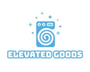 Spiral Washing Machine logo design