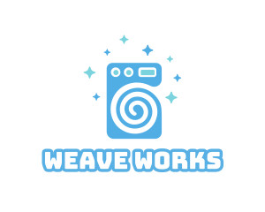 Spiral Washing Machine logo design