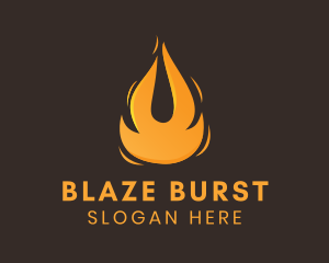 Blazing Fuel Fire  logo design