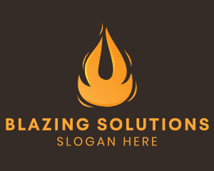 Blazing Fuel Fire  logo
