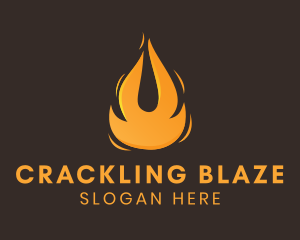 Blazing Fuel Fire  logo design