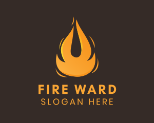 Blazing Fuel Fire  logo design