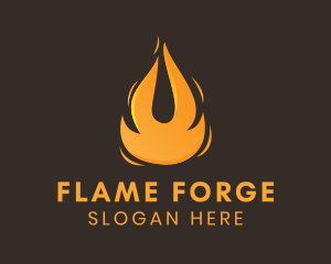 Blazing Fuel Fire  logo design