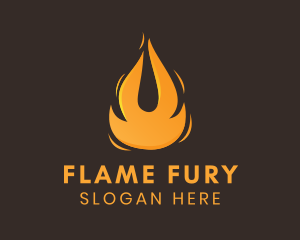 Blazing Fuel Fire  logo design