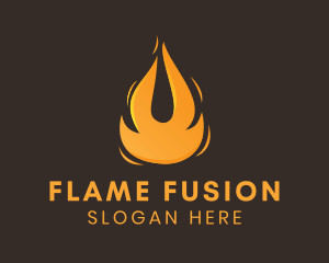 Blazing Fuel Fire  logo design