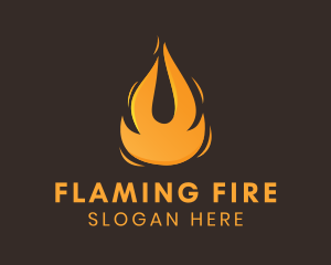 Blazing Fuel Fire  logo design