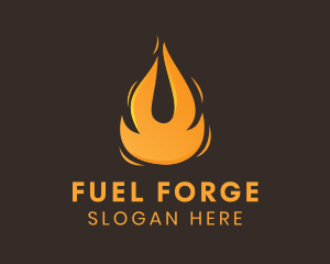 Blazing Fuel Fire  logo design