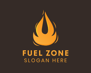 Blazing Fuel Fire  logo design