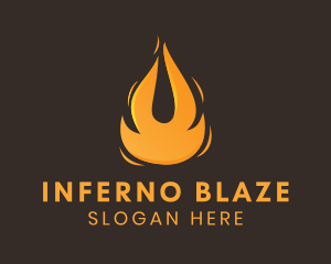 Blazing Fuel Fire  logo design