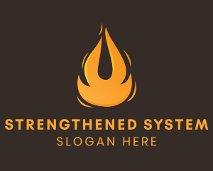 Blazing Fuel Fire  logo design