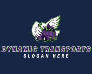 Eagle Freight Truck logo design