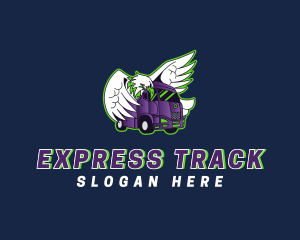 Eagle Freight Truck logo design