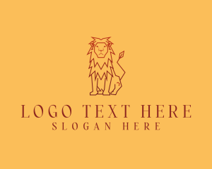 Lion Wildlife Animal logo