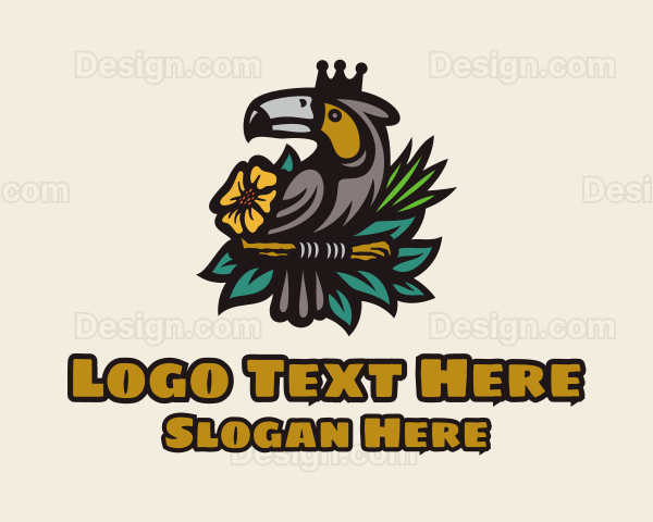 Tropical Crown Toucan Logo