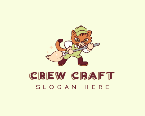 Cat Cleaner Broom logo