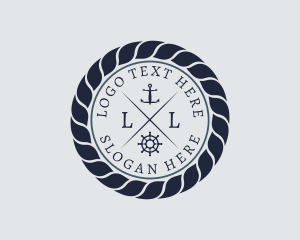 Marine Navy Sailing Rope logo