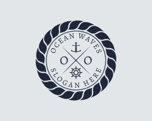 Marine Navy Sailing Rope logo