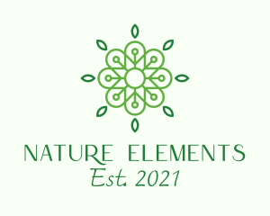 Nature Spring Pattern logo design