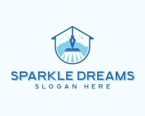 Sparkling Mop Cleaning Housekeeping logo