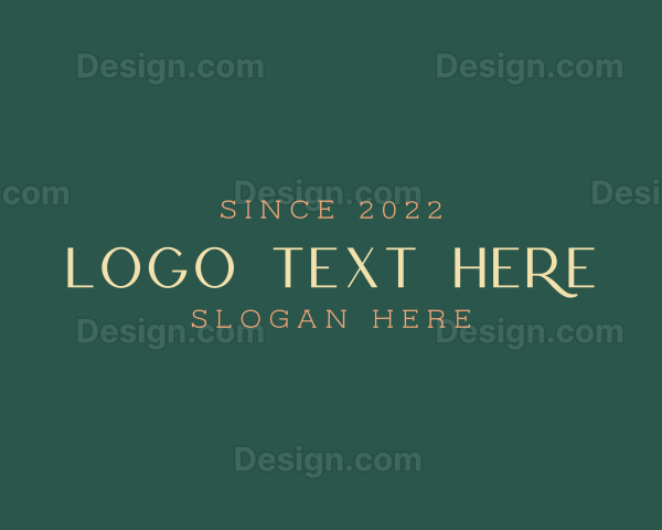 Elegant Yellow Business Logo