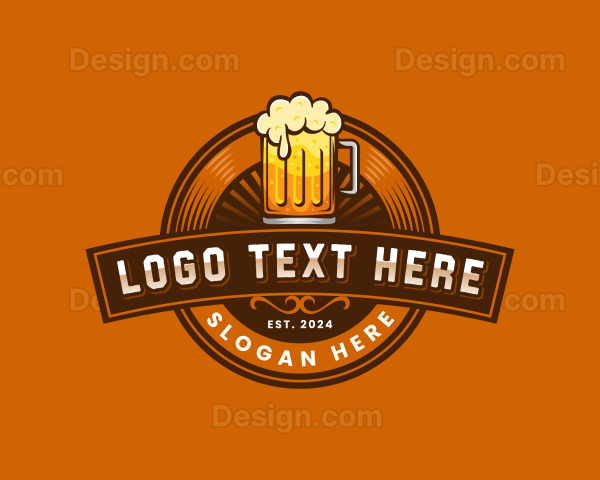 Craft Beer Pub Brewery Logo